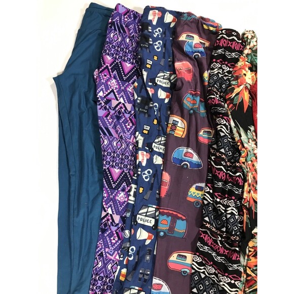 Lot Of 7 Pairs OS LulaRoe 1 Other Leggings Size One Size - Picture 5 of 8